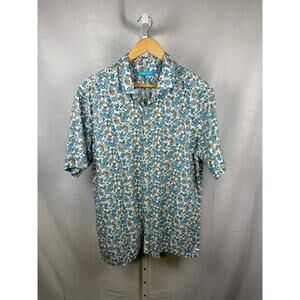 Tori Richard Men's Short Sleeve Button Shirt Size Large USA Hawaii Made
